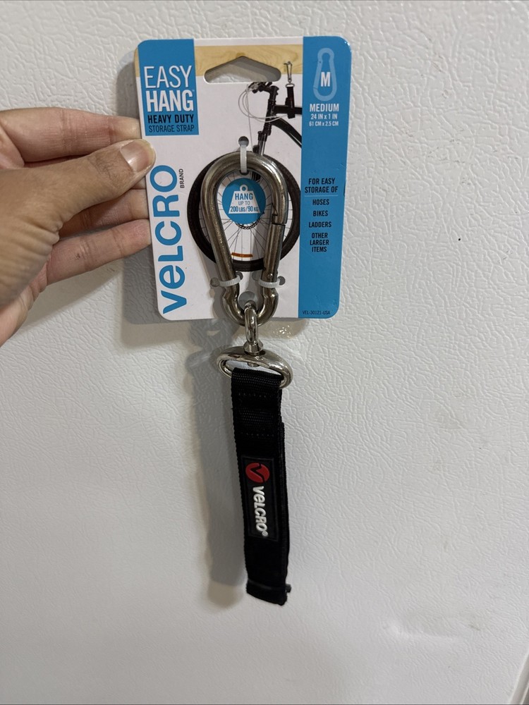 Velcro Heavy Duty Storage Strap Medium Black