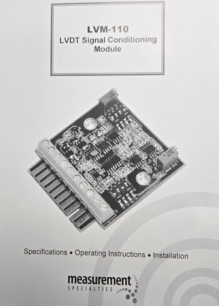 LVDT Signal Conditioning Module