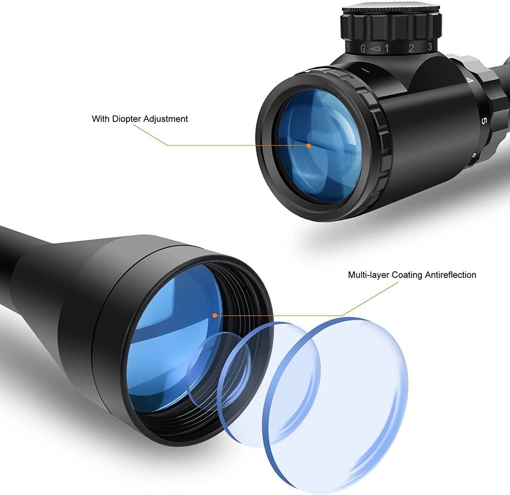 BESTSIGHT 39X40 Rifle Scope,Red & Green Illumination System,Rangefinder Retic...