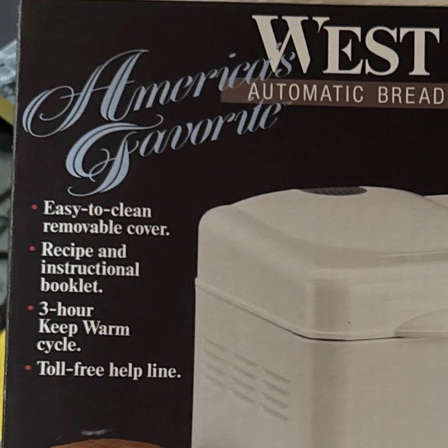 West Bend Automatic Bread & Dough Maker Machine Model 41035 Box Damage But New