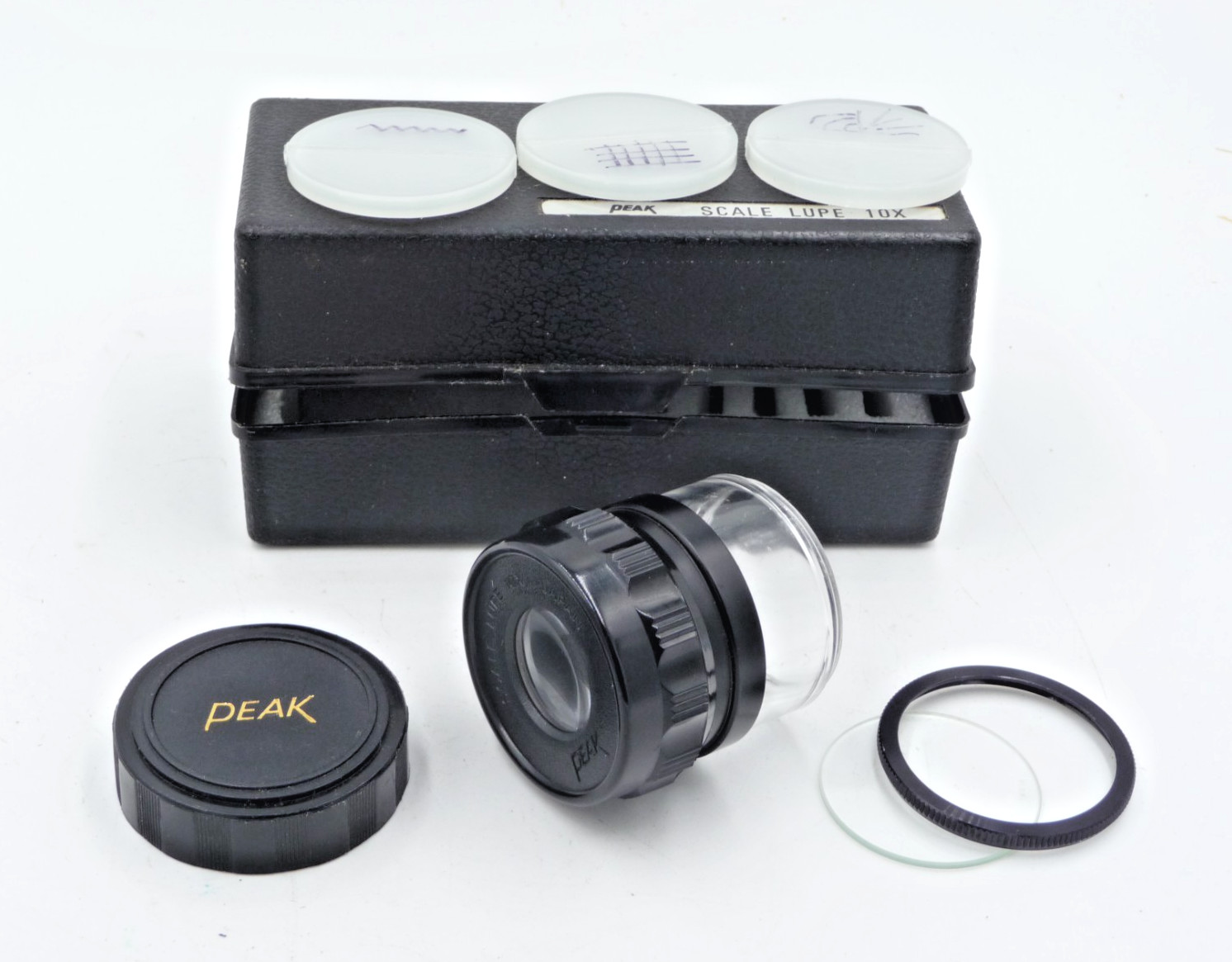 Peak Scale Lupe Loupe 10X (four reticles No. 2, 7, 8, 10)