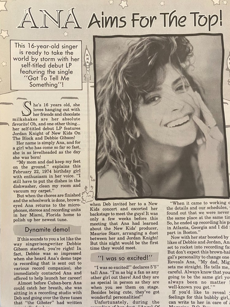 Ana, Full Page Vintage Clipping