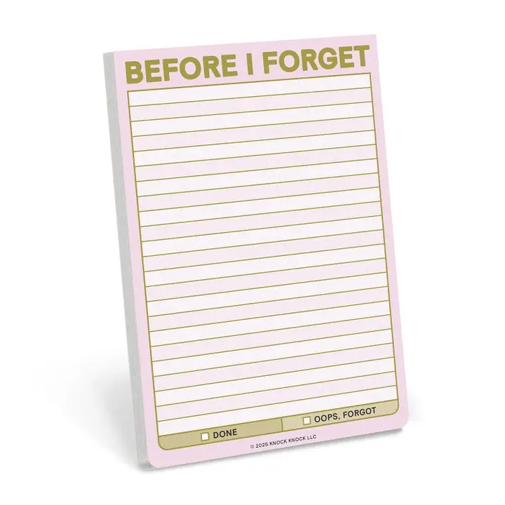 Knock Knock Before I Forget Big Stickies Nifty Notepad