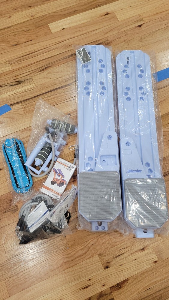 Nicoler Split-Type Portable Adjustable Pilates Board Light Blue Set