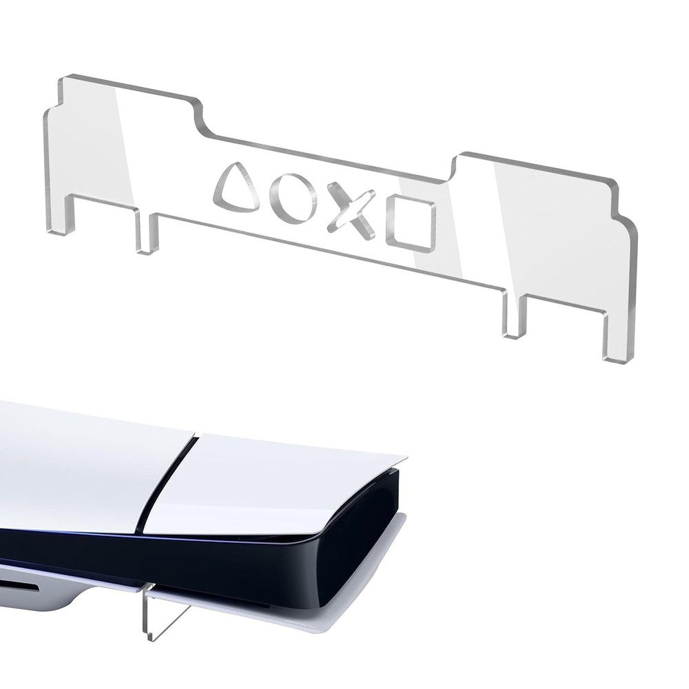 Horizontal Stand for PS5 Slim Console, Transparent Acrylic Support for...