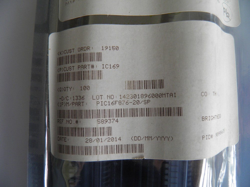 Microchip PIC16F876-20/FP Flash