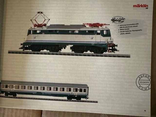 Marklin 2001 Export Models Catalog - English text - 40 pages