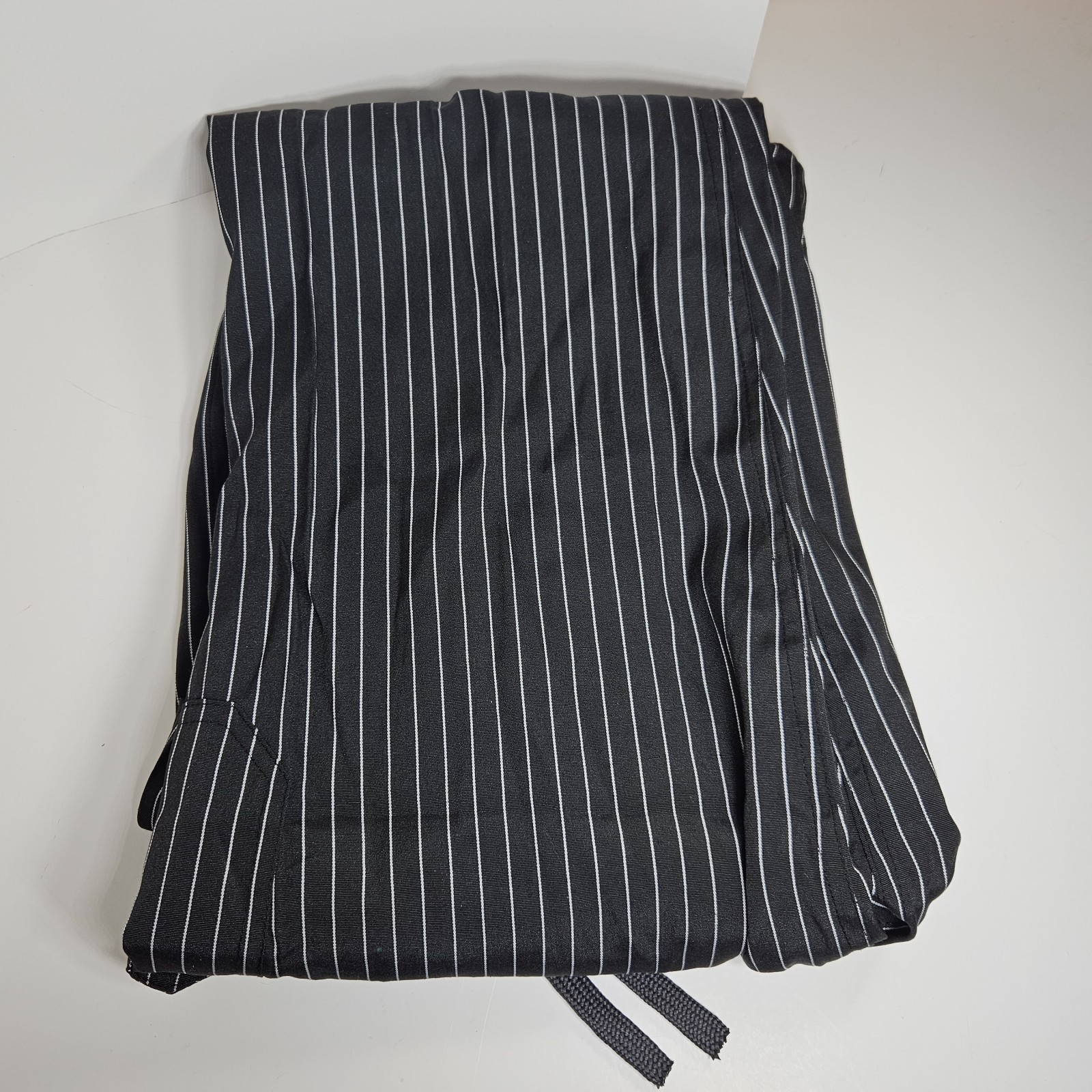 CookCool by Happy Chef Pinstripe Chef Pants Size M Medium NWT Breathable...