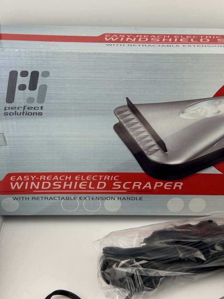 Perfect Solutions Easy-Reach Electric Windshield Scraper with Telescopic Handle