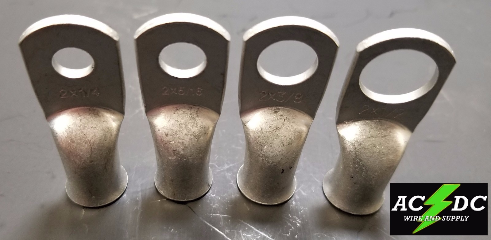 AC/DC WIRE TINNED Copper Lug Ring Terminals Battery Wire Welding Cable AWG