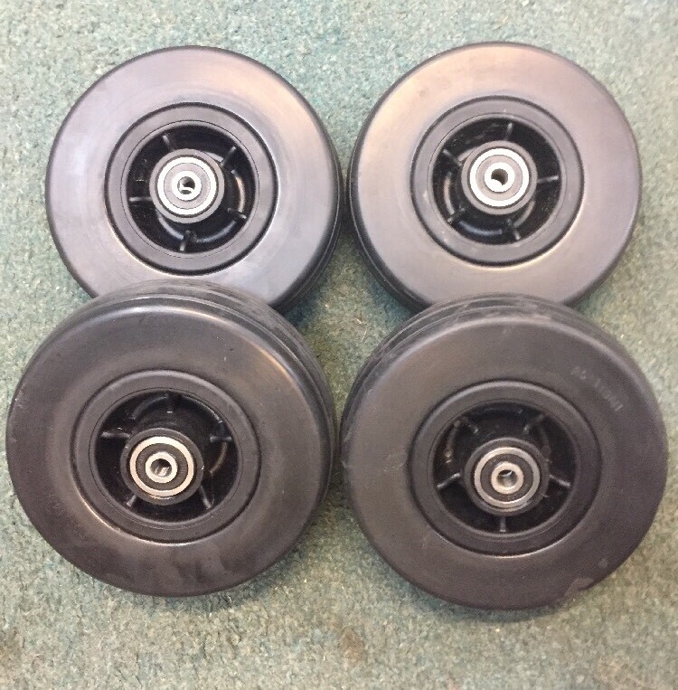 lot of (4) 6" Caster Wheels Jazzy Wheelchairs select elite Quantum 600 edge 614