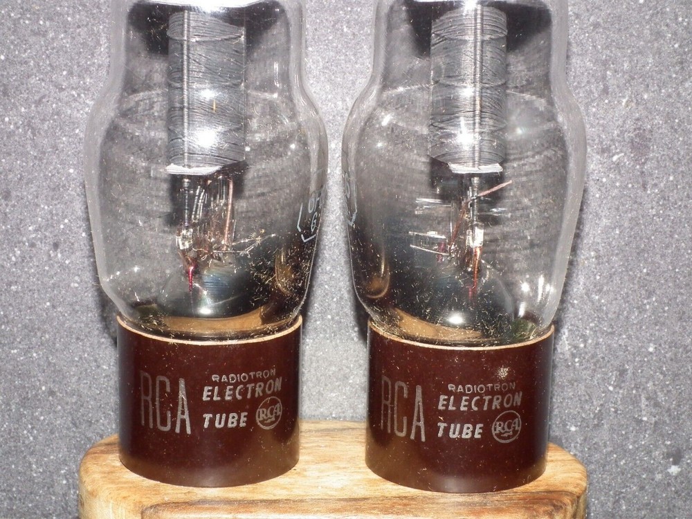 Platinum Matched Pair 6F6G RCA D Getter NOS Master Pack Box (Quads available)