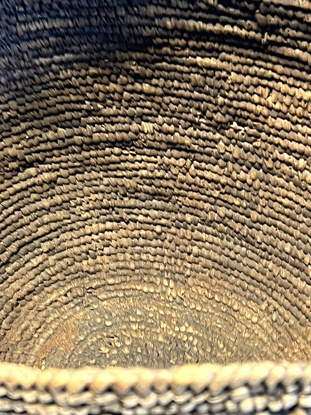 Antique Native American Indian Hand Weaved Basket; Large 13"; Late 1880's -1900