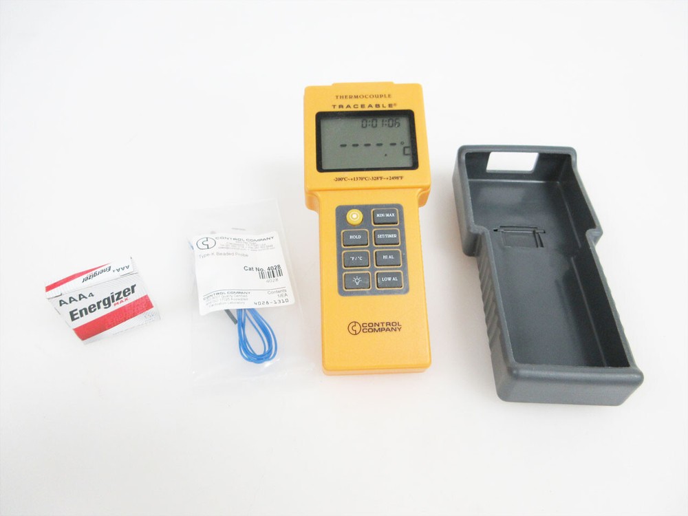 CONTROL COMPANY 4015 TOTAL-RANGE TRACEABLE THERMOMETER & 4028 PROBE