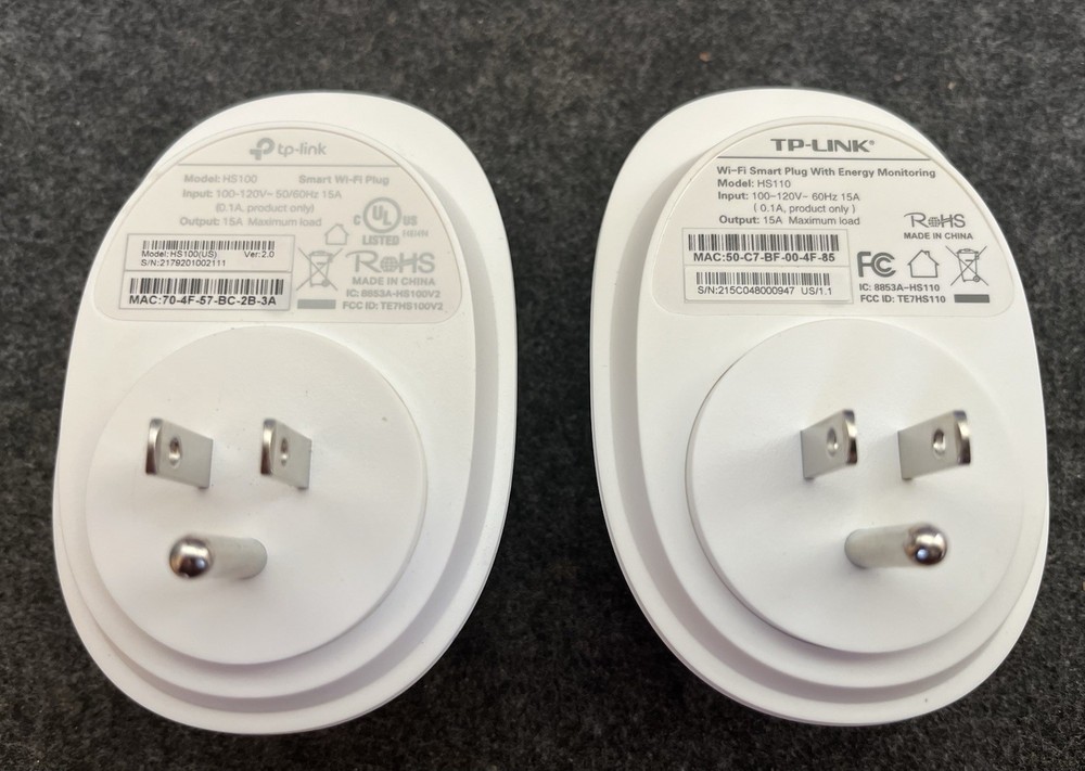TP-Link Smart Wi-Fi Plugs HS100 + HS110
