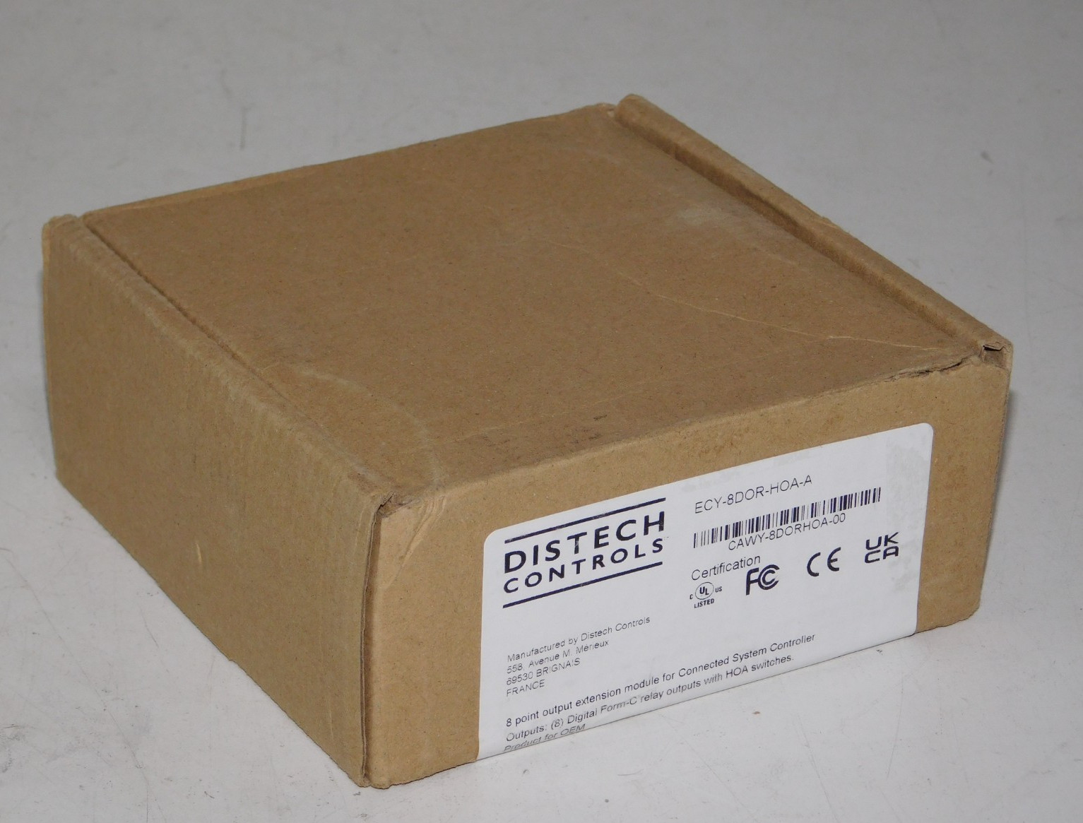 New Distech Controls ECY-8DOR-HOA-A Output Extension Module ECLYPSE System Unit