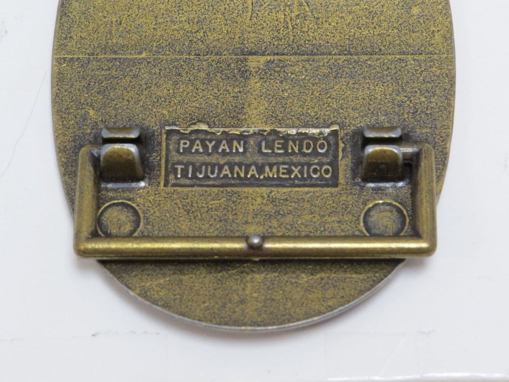 KISS GENE SIMMONS BELT BUCKLE MADE IN MEXICO 1970'S