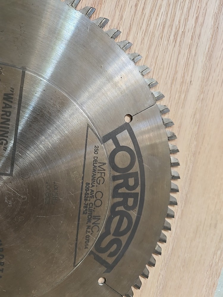 Forrest Duraline Thin-rim 10 Inch Blade 80 teeth