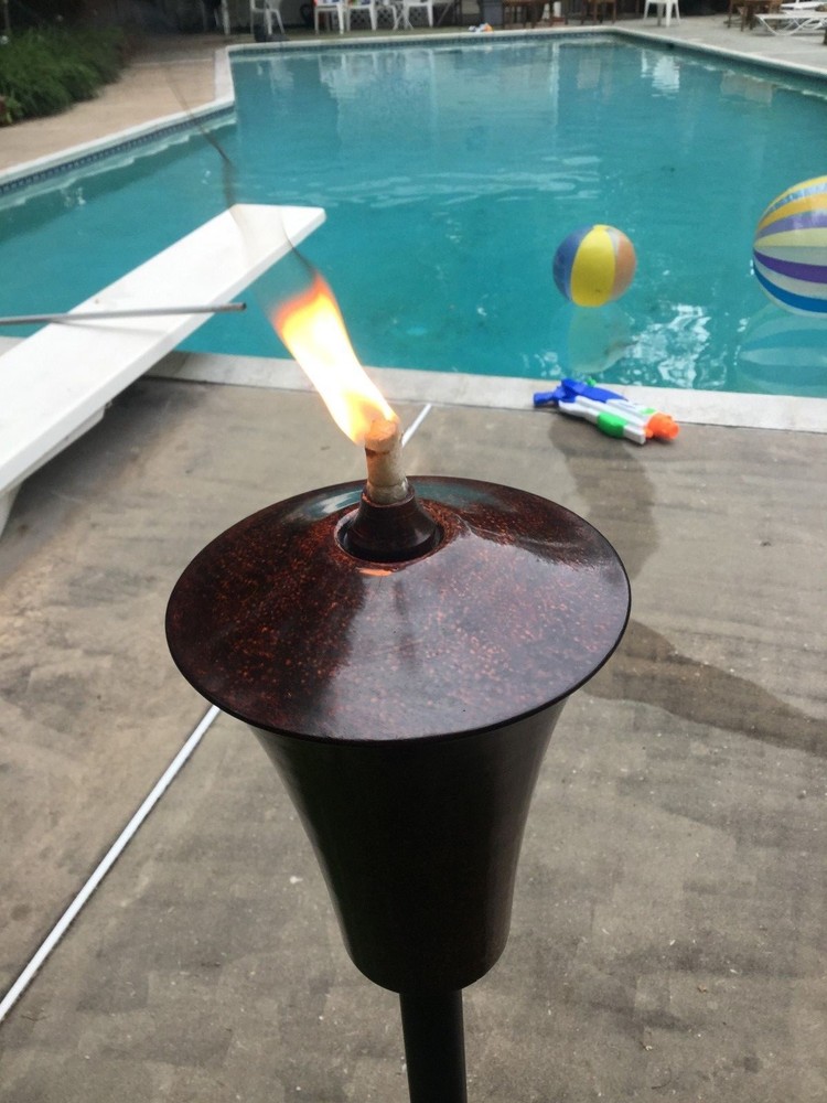 Rustic Cylinder Garden Torch