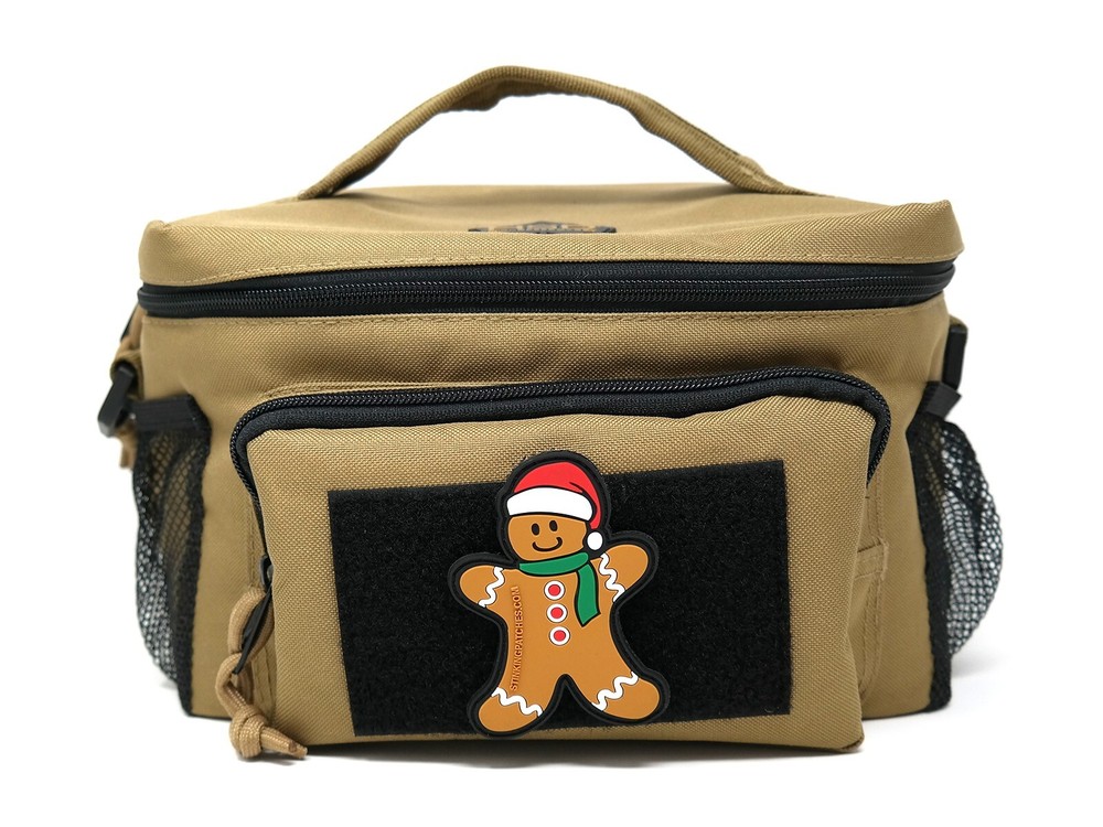 Gingerbread Man Hook and Loop PVC Rubber Patch | Christmas Tactical Patch