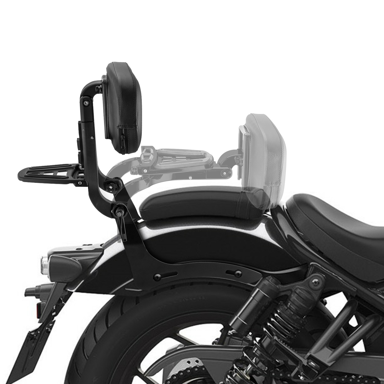 Multi-Purpose Backrest Sissy bar Fit For 2021-2024 Honda Rebel 1100 CM 1100 DCT