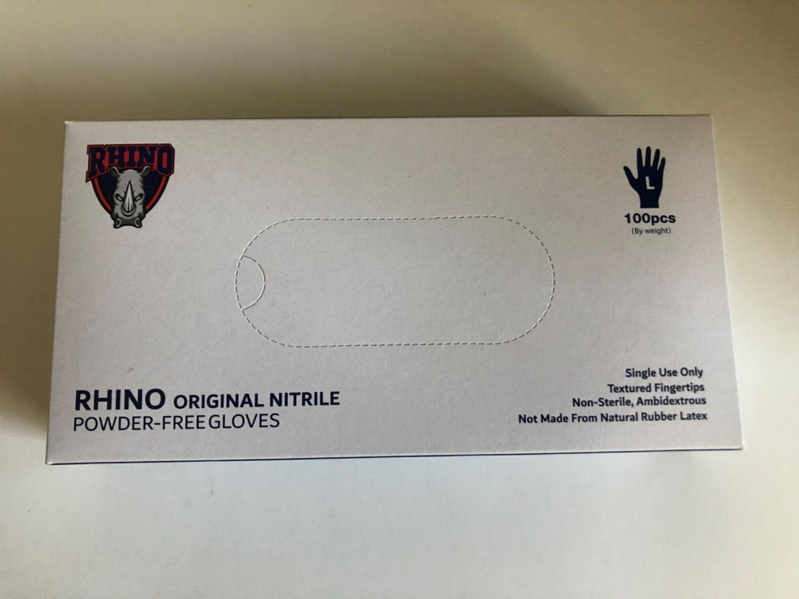 1000 Case - Rhino Purple Nitrile Gloves Powder Free Chemo Rated Size Small Large