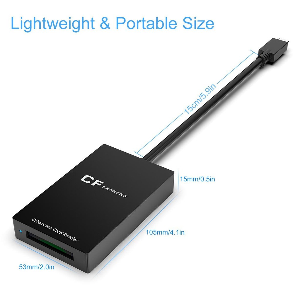 CF Express Type-B Card Reader Adapter USB3.1 Gen 2 Type C Port CF Express