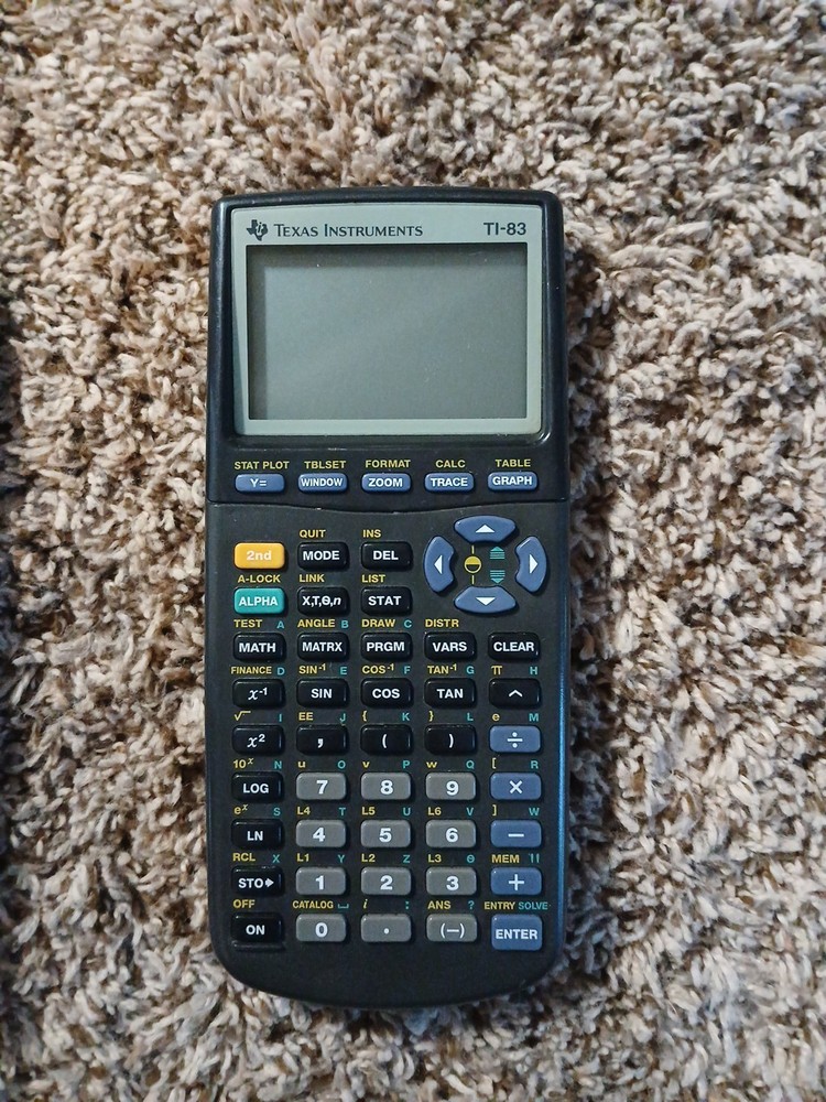 Texas Instruments TI-83 Plus Black WORKING