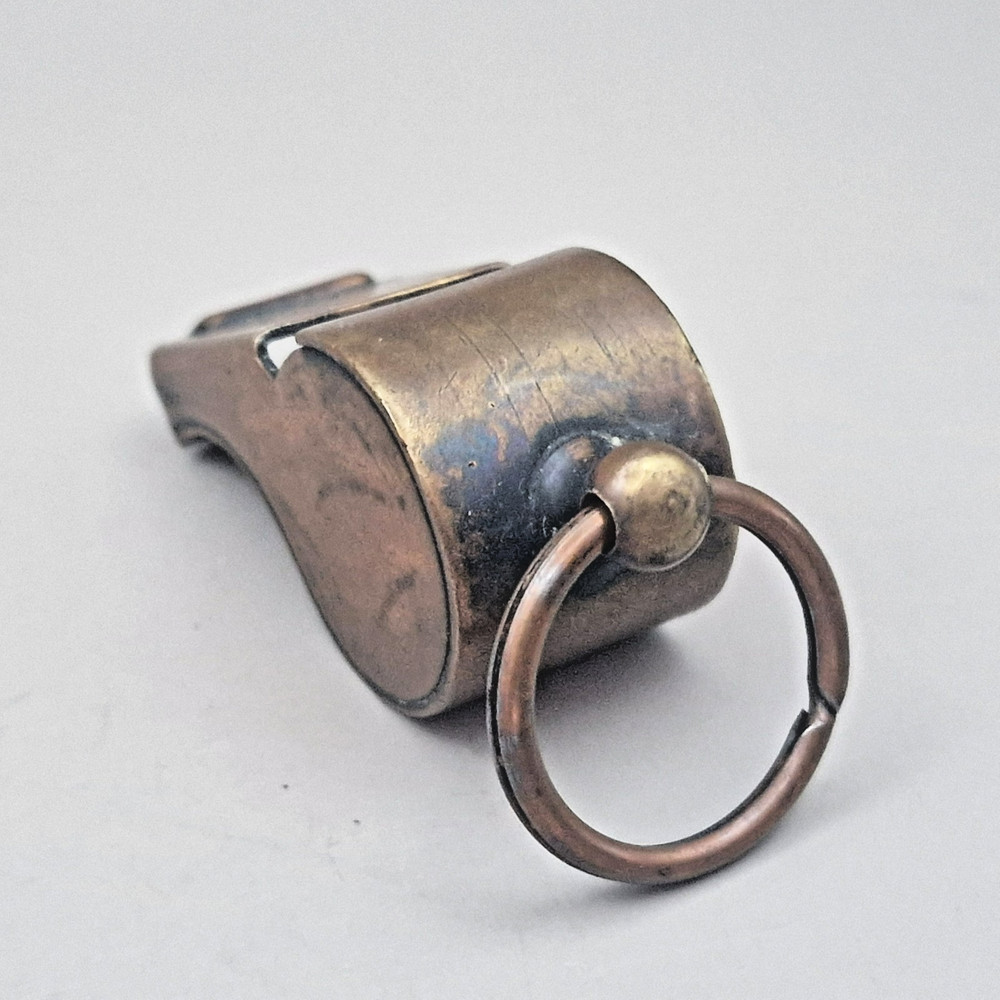 Vintage Copper Whistle with Ring