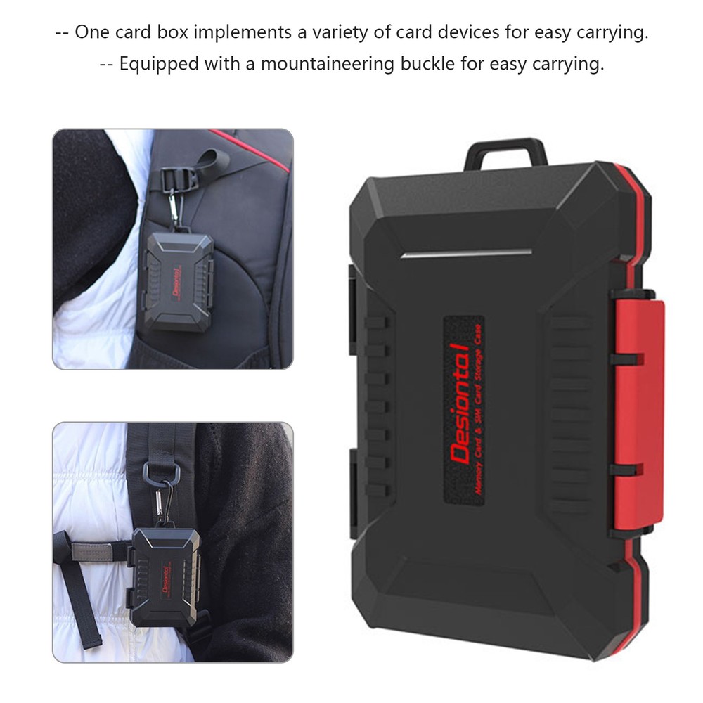 Camera Memory Card Box SD Card Protection Box Waterproof Anti-fall Storage Box.