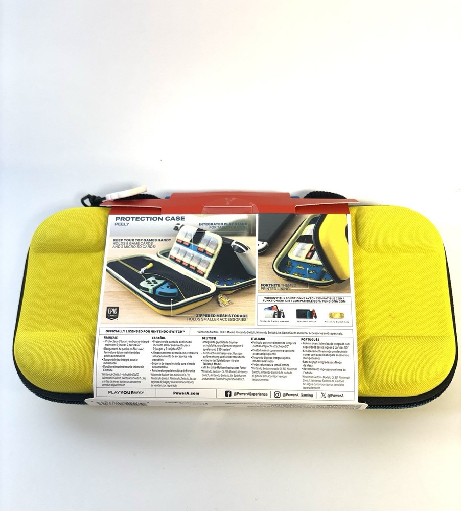 Fortnite Nintendo Switch Bundle Controller Case & Wired Earbuds PowerA NEW
