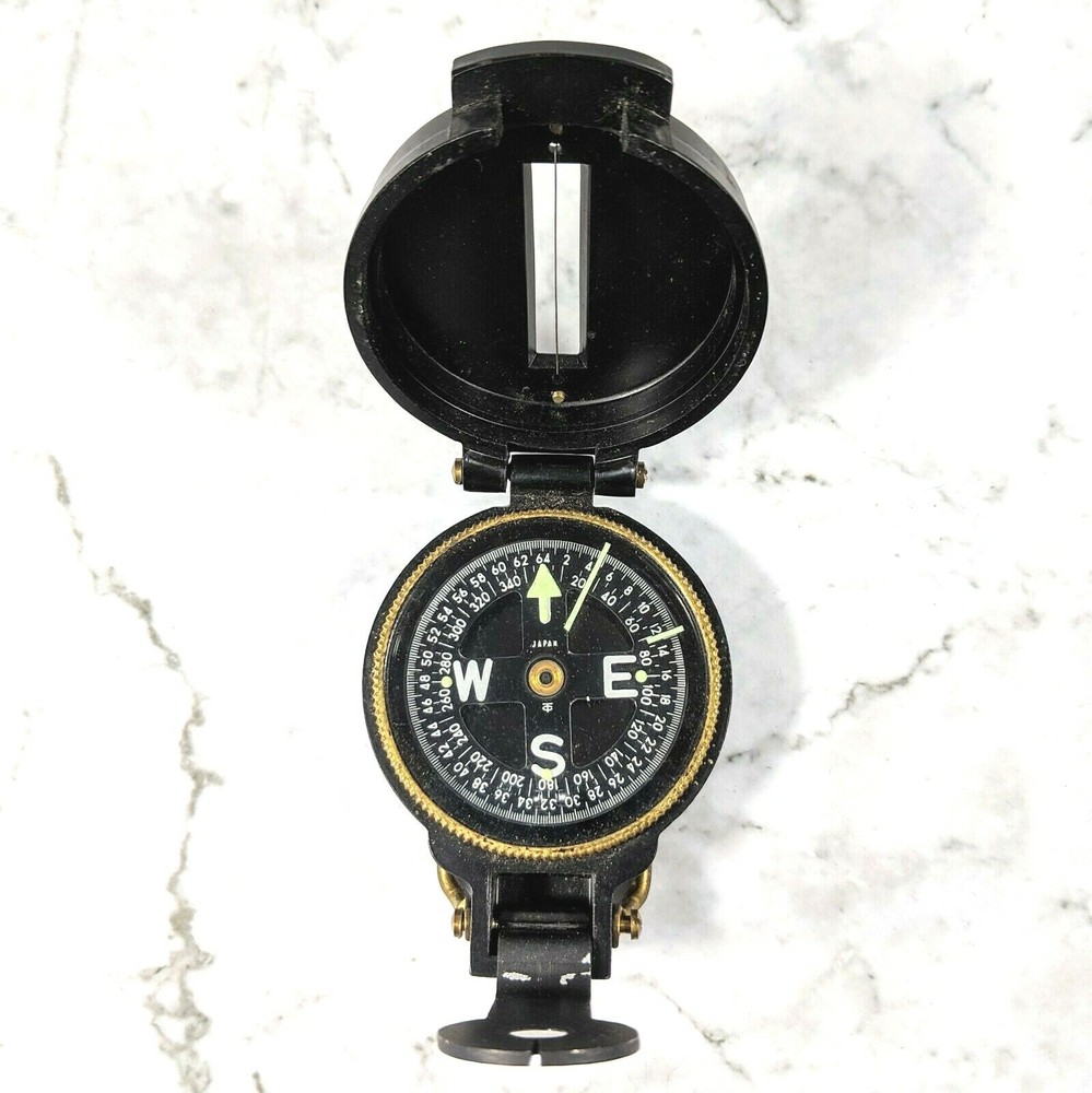 Vintage Black Japan Directional Engineer Compass 12BX