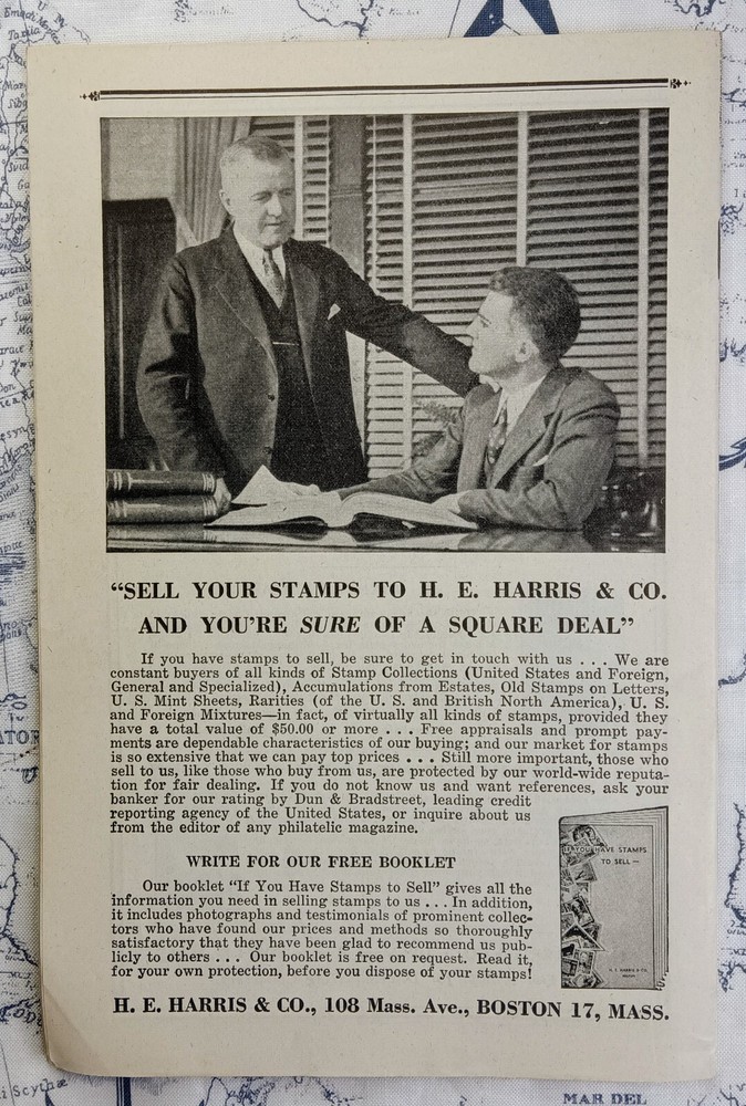 Vintage 1942 H. E. Harris & Co. "The War In The Far East" Stamp Catalog