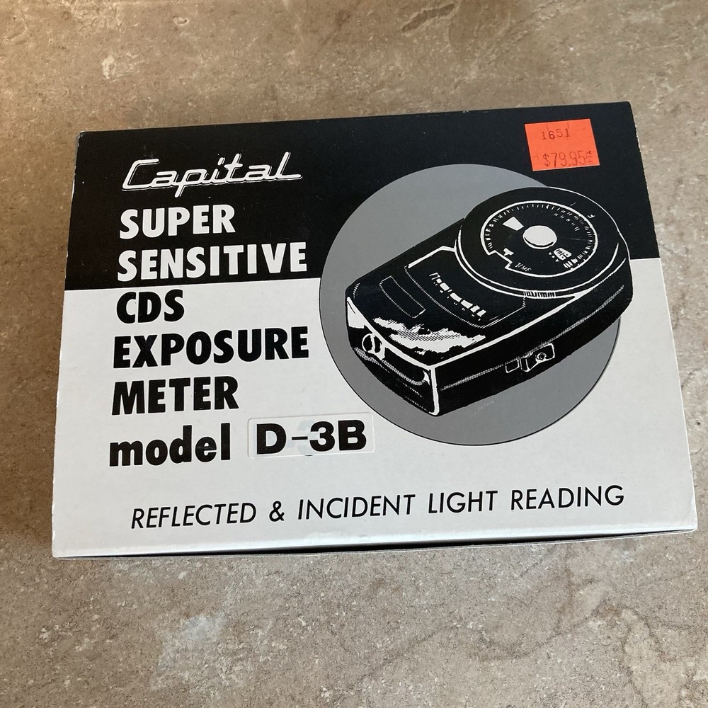 CAPITAL D-3B Incident & Reflected Light Reading CDS Exposure Meter + Case