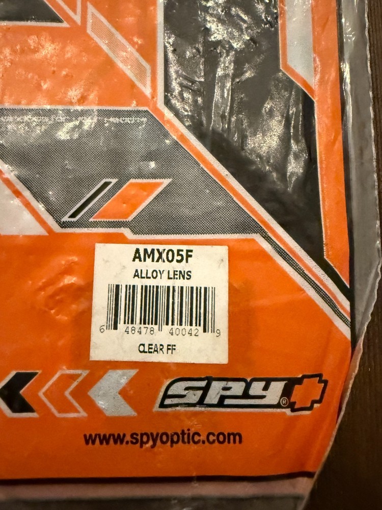SPY Alloy Goggle Clear Lens - NEW