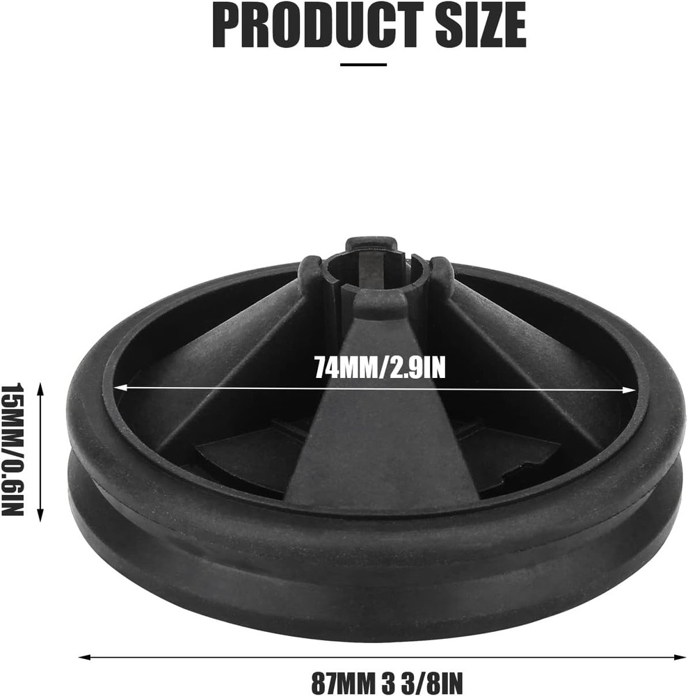 Garbage Disposal Splash Guards, 3 3/8" EPDM Rubber Drain Insert for Black
