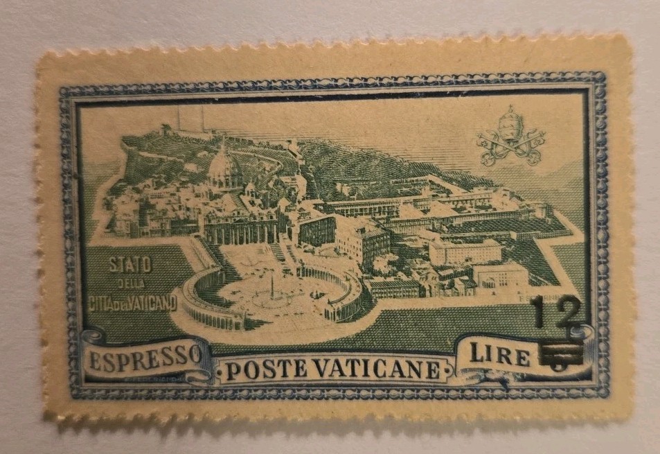 Vatican Stamp Set # E7+E8 Surcharged. MLH