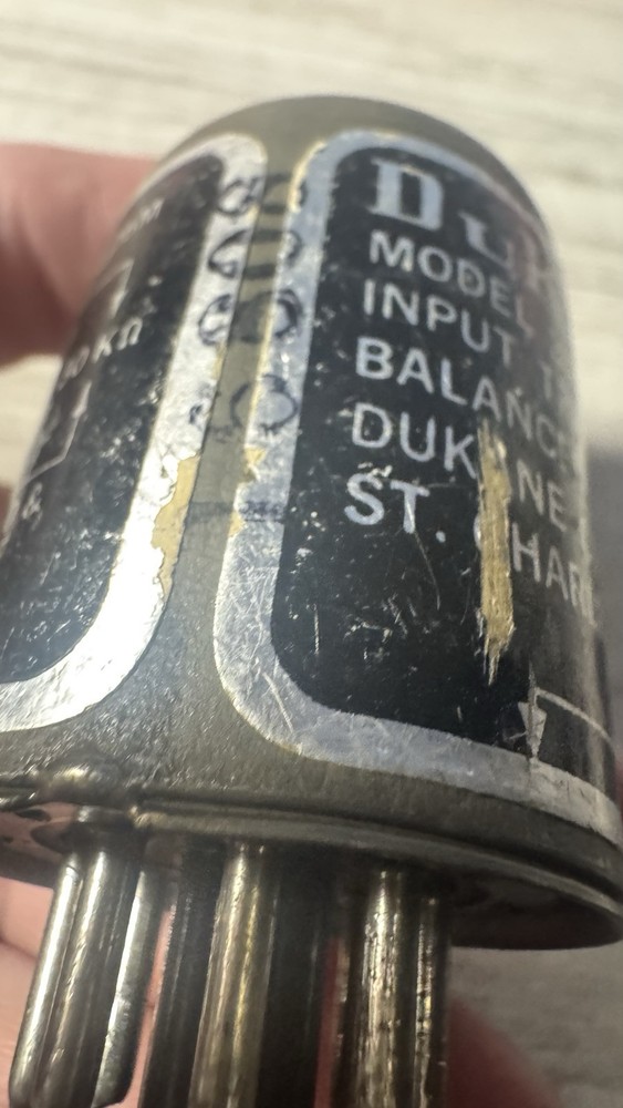 DUKANE Model 3A65A Input Transformer Microphone Amplifier NOS Balanced 600ohm