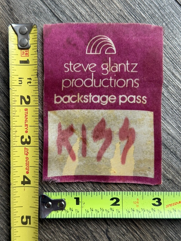 KISS Pass Dressed To Kill Tour 1975 Steve Glantz Productions Vintage Kiss Aucoin