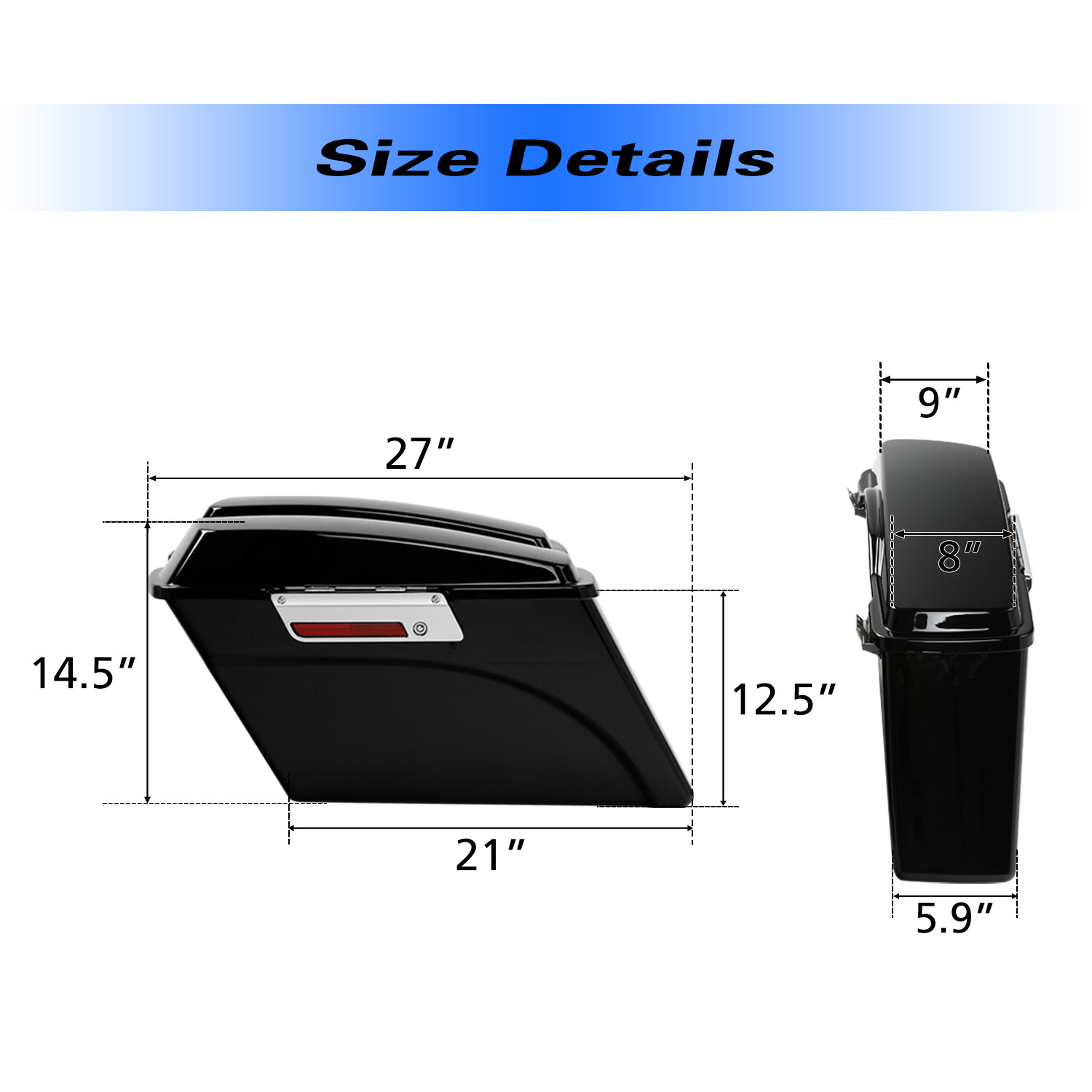 Hard Saddlebags & Conversion Brackets For Harley Dyna FXDF FXDB FXDC FXDL 08-17