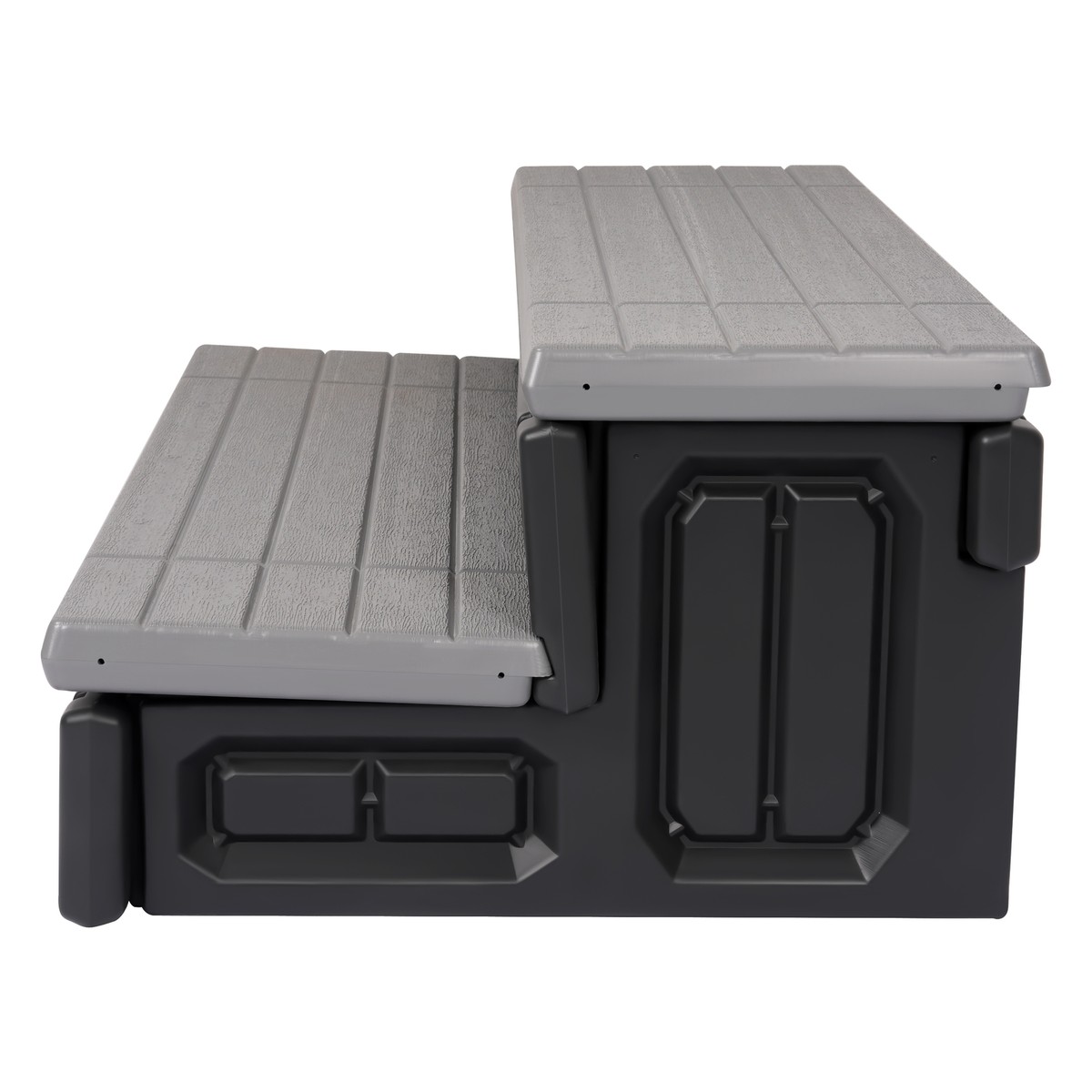 2-Step 36" Patio Spa Hot Tub Step Slip-Resistant Surface W/ Large Hidden Storage