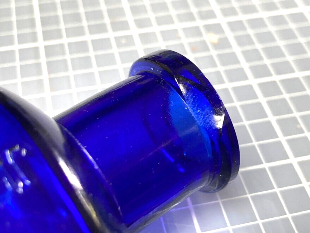 Deep Cobalt John Wyeth Eye Cup Bottles w/ Eye Cups