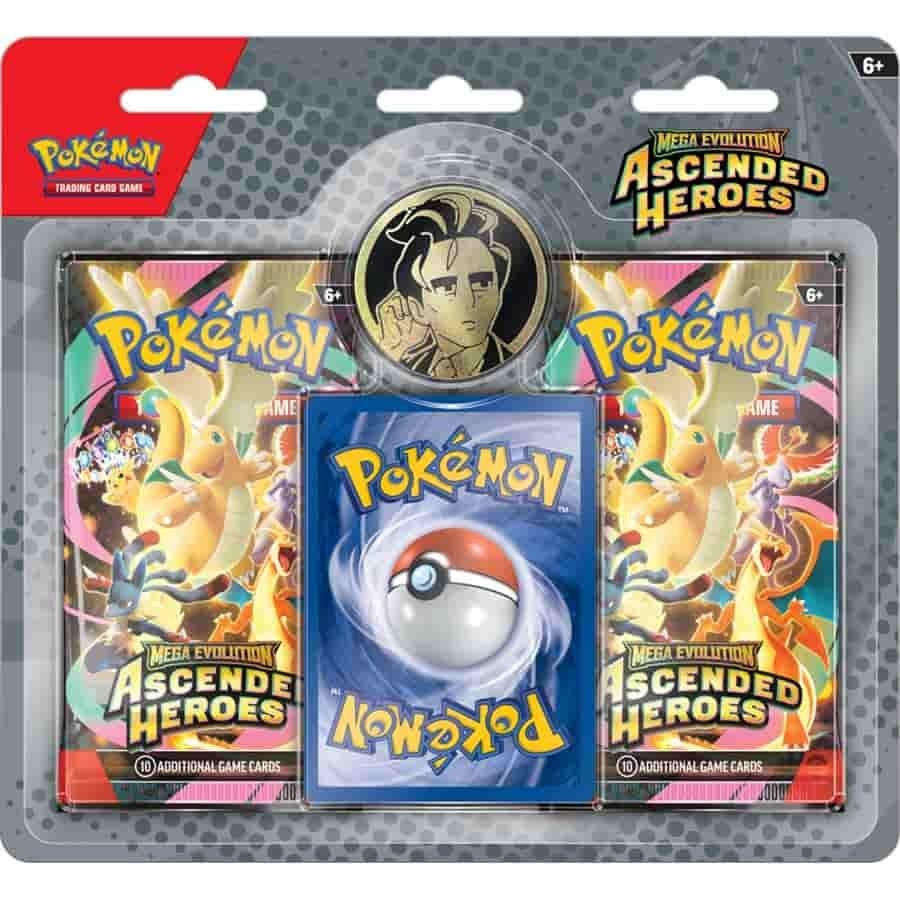 Pokemon Mega Evolution: Ascended Heroes 2-Pack Blister Collection New Sealed