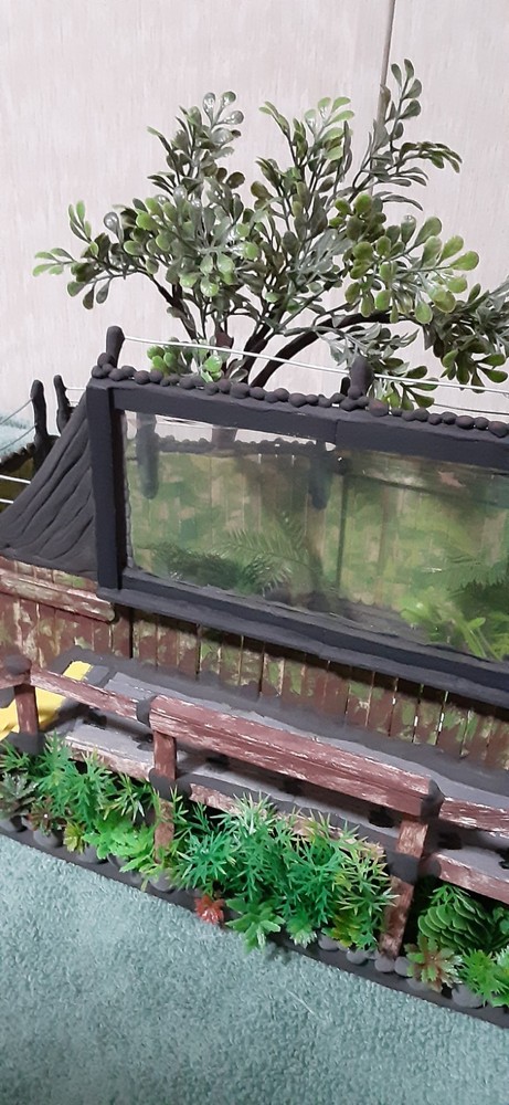 Custom Jurassic Dinosaur Gate Paddock Display DIORAMA Only