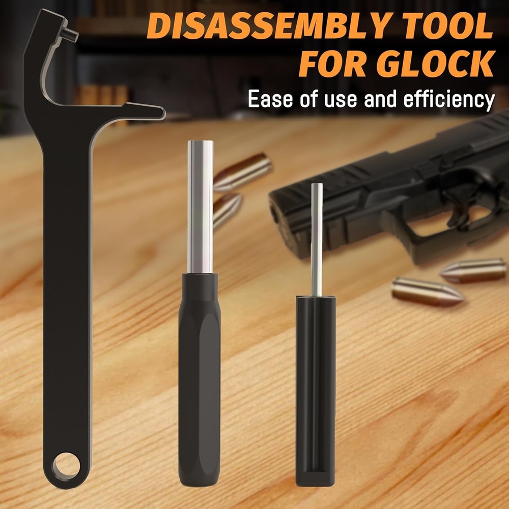 Pistol Universal Tool Set, Includes Front Sight Tool, Magazine Release Tool, and