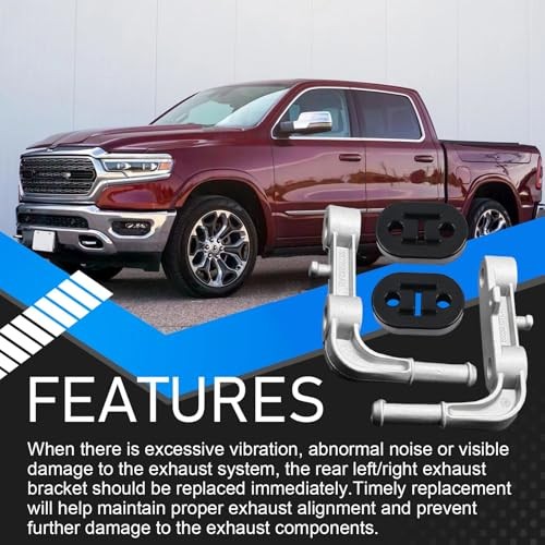 Exhaust Bracket Muffler Support Assembly Kit - Rear Left & Left + Right side