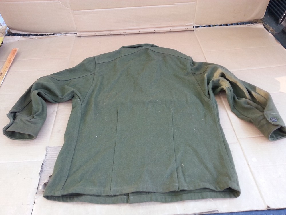 WW2 USGI HEAVY WOOL BUTTON DOWN SHIRT SIZE MEDIUM