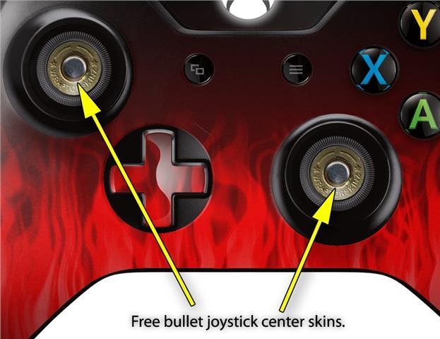Fire Red Skin for XBOX One Controller