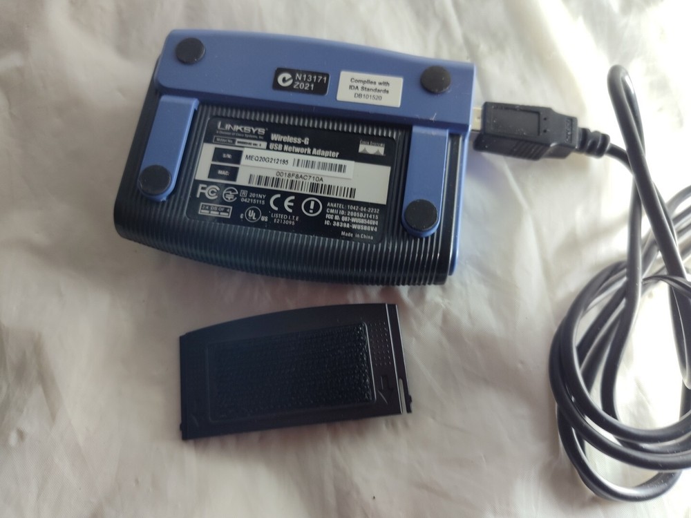 Linksys WUSB54G Wireless Adapter Version 4 w/ USB Cable - Pre-owned