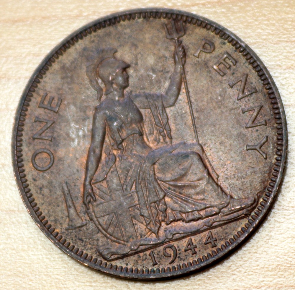 1944 Great Britain 1 Penny Unc.